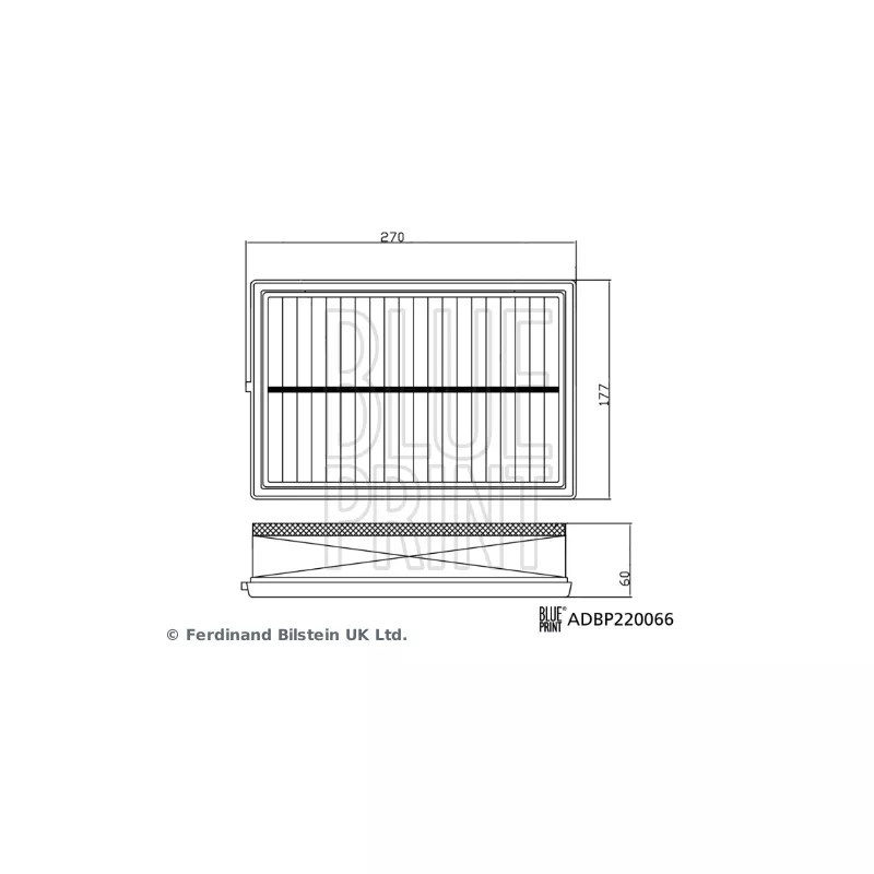 Filtre à air BLUE PRINT ADBP220066 - Visuel 2