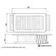 BLUE PRINT ADBP220076 - Filtre à air