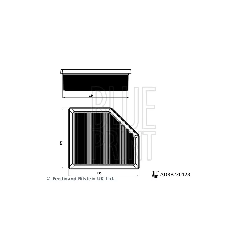 Filtre à air BLUE PRINT ADBP220128 - Visuel 2