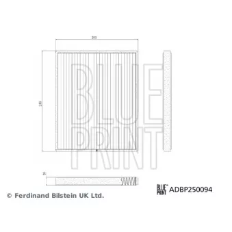 BLUE PRINT ADBP250094 - Filtre, air de l'habitacle