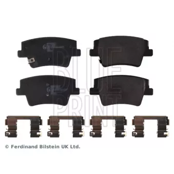 Jeu de 4 plaquettes de frein arrière BLUE PRINT ADBP420027 pour HYUNDAI SANTA FÉ 2.0 CRDi - 150cv