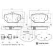 BLUE PRINT ADBP420065 - Jeu de 4 plaquettes de frein arrière