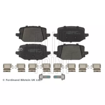 Jeu de 4 plaquettes de frein arrière BLUE PRINT OEM D40606RA0B