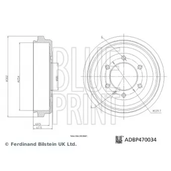 Tambour de frein BLUE PRINT OEM 8973605050