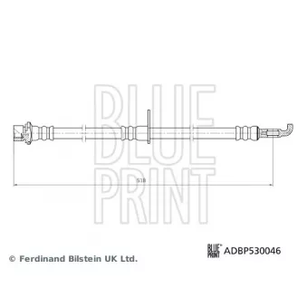 Flexible de frein arrière droit BLUE PRINT ADBP530046