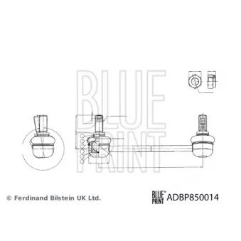 Entretoise/tige, stabilisateur avant droit BLUE PRINT ADBP850014 pour MITSUBISHI Canter (FE5, FE6) Canter 60 - 143cv