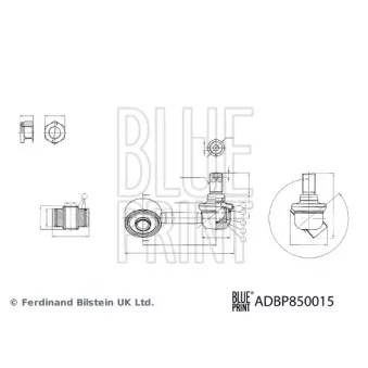 BLUE PRINT ADBP850015 - Entretoise/tige, stabilisateur avant gauche