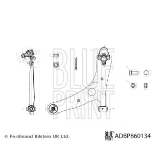 BLUE PRINT ADBP860134 - Bras de liaison, suspension de roue avant droit