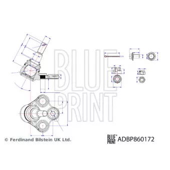 BLUE PRINT ADBP860172 - Rotule de suspension