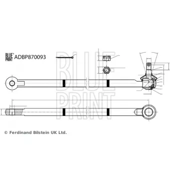 BLUE PRINT ADBP870093 - Rotule de barre de connexion avant droit