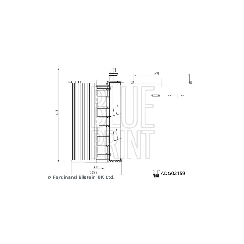 Filtre à huile BLUE PRINT ADG02159 - Visuel 1