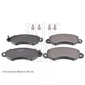 Jeu de 4 plaquettes de frein avant BLUE PRINT ADG042176 pour PEUGEOT BOXER 2,2 HDi 130 - 130cv