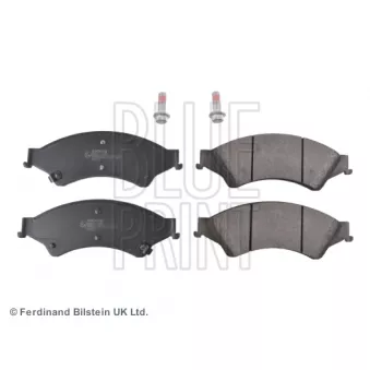 Jeu de 4 plaquettes de frein avant BLUE PRINT [ADM542104]