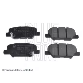 Jeu de 4 plaquettes de frein arrière BLUE PRINT OEM GHY92648Z