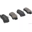 Jeu de 4 plaquettes de frein avant HERTH+BUSS JAKOPARTS [J3600802]