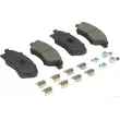 HERTH+BUSS JAKOPARTS J3600827 - Jeu de 4 plaquettes de frein avant