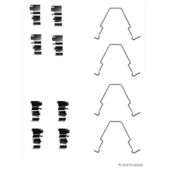HERTH+BUSS JAKOPARTS J3660303 - Kit d'accessoires, plaquette de frein à disque