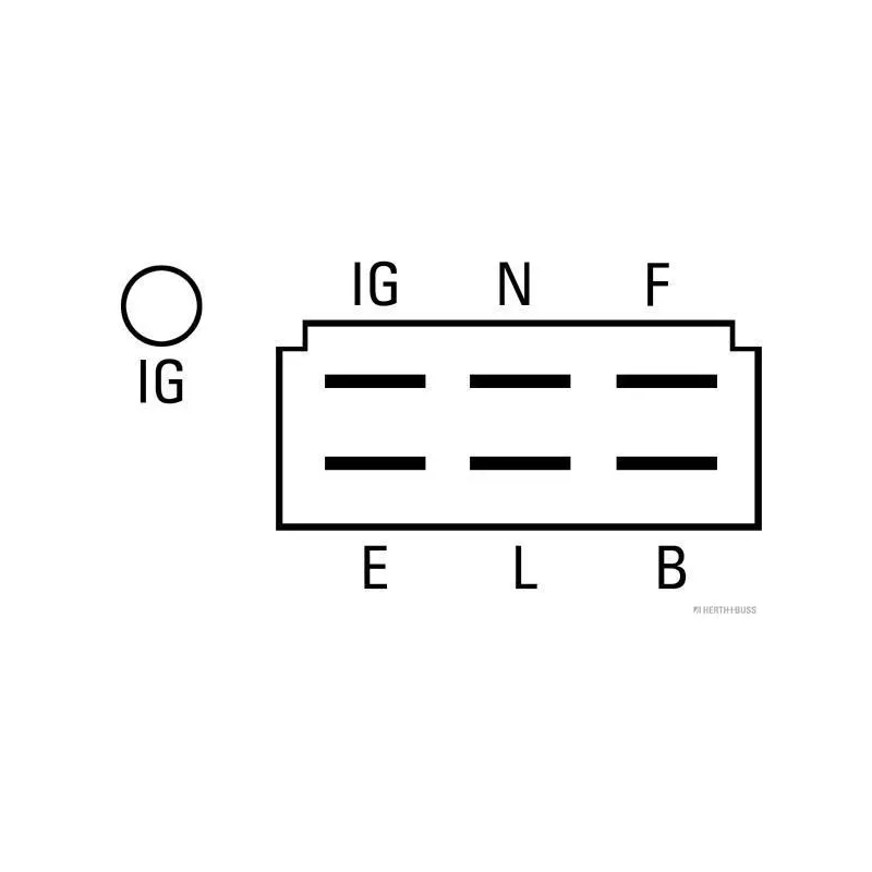 Régulateur d'alternateur HERTH+BUSS ELPARTS 35122003 - Visuel 2
