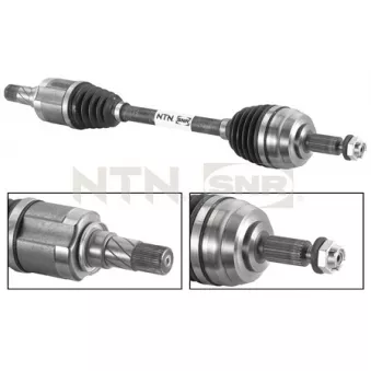 Arbre de transmission avant gauche SNR DK55.011 pour RENAULT MEGANE 1.6 DCI - 130cv