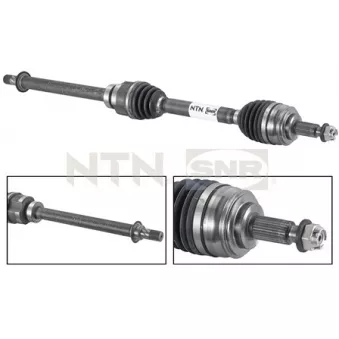 Arbre de transmission avant droit SNR DK55.021 pour RENAULT CLIO 1.6 RS - 200cv