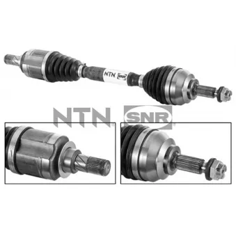 Arbre de transmission avant gauche SNR DK55.062 pour RENAULT CLIO 1.2 TCe 120 - 118cv