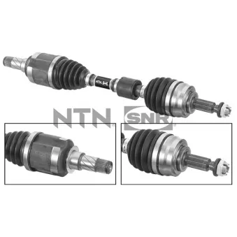 Arbre de transmission avant gauche SNR DK68.022 pour RENAULT CLIO 1.5 dCi - 68cv