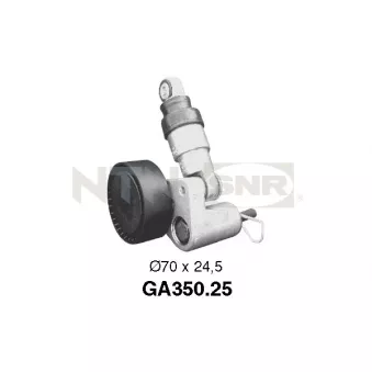 Poulie-tendeur, courroie trapézoïdale à nervures SNR OEM 11281734745