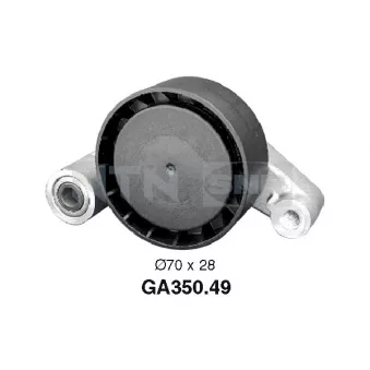 Poulie-tendeur, courroie trapézoïdale à nervures SNR [GA350.49]