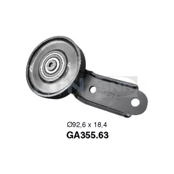 Poulie-tendeur, courroie trapézoïdale à nervures SNR GA355.63