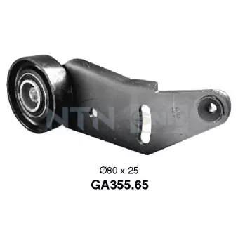 Poulie-tendeur, courroie trapézoïdale à nervures SNR GA355.65