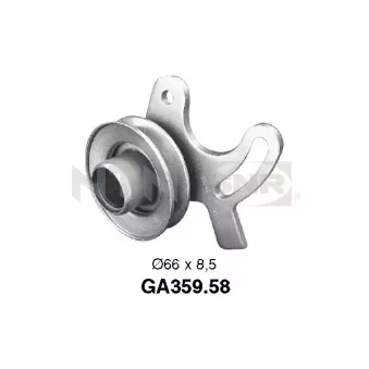 Poulie-tendeur, courroie trapézoïdale à nervures SNR GA359.58