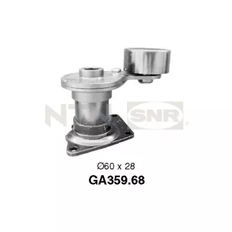 Poulie-tendeur, courroie trapézoïdale à nervures SNR GA359.68