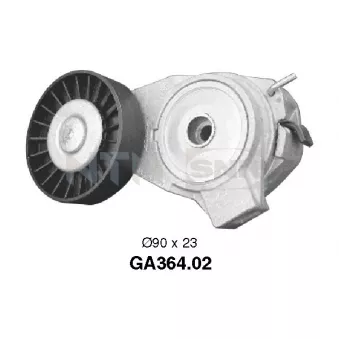 Poulie-tendeur, courroie trapézoïdale à nervures SNR GA364.02 pour SAAB 95 2.3 T BioPower - 210cv