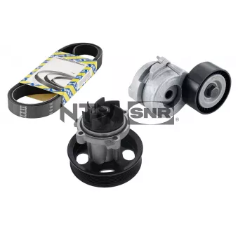 Pompe à eau+Jeu de courroie trapézoïdale à nervures SNR OEM 9642430680