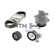 Pompe à eau+Jeu de courroie trapézoïdale à nervures SNR [KAP855.180]