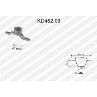Kit de distribution SNR KD452.03