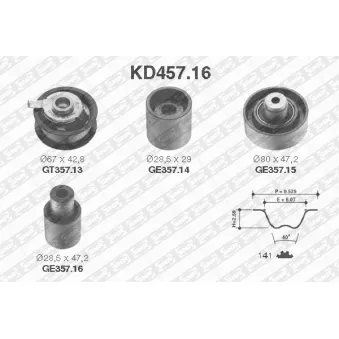 Kit de distribution SNR OEM 038109119