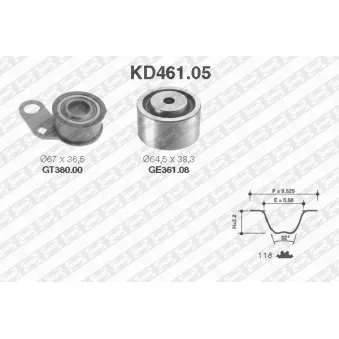 SNR KD461.05 - Kit de distribution