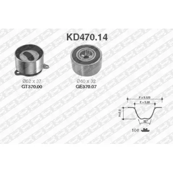 Kit de distribution SNR OEM 0K97212700A