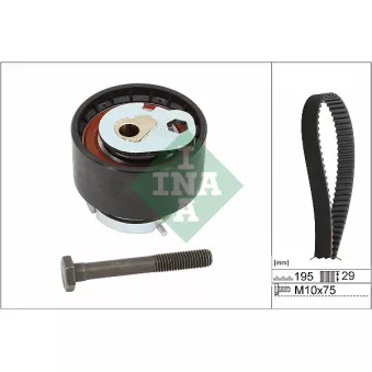 Kit de courroie crantée INA OEM 9X2Q6K288BA