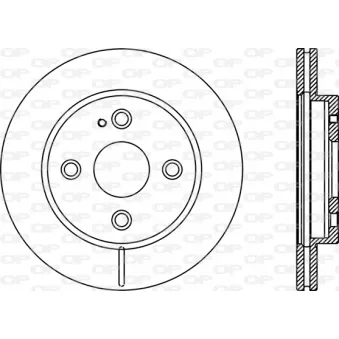 OPEN PARTS BDA2894.20 - Jeu de 2 disques de frein avant