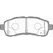 OPEN PARTS BPA0001.01 - Jeu de 4 plaquettes de frein avant