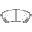 OPEN PARTS BPA1858.02 - Jeu de 4 plaquettes de frein avant