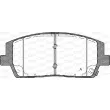 OPEN PARTS BPA1880.02 - Jeu de 4 plaquettes de frein avant