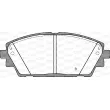 OPEN PARTS BPA1900.02 - Jeu de 4 plaquettes de frein avant