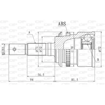 Embout de cardan avant (kit de réparation) OPEN PARTS OEM 4242087402