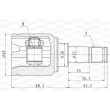 OPEN PARTS CVJ5854.20 - Embout de cardan avant (kit de réparation)