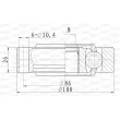 OPEN PARTS CVJ5868.20 - Embout de cardan avant (kit de réparation)