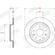 JURID 563285JC - Jeu de 2 disques de frein arrière