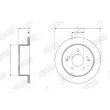 JURID 563341JC - Jeu de 2 disques de frein arrière